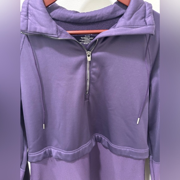 AVIA Purple Active Long Sleeve Sweat Shirt - Women's Size M (8-10) - Picture 4 of 4